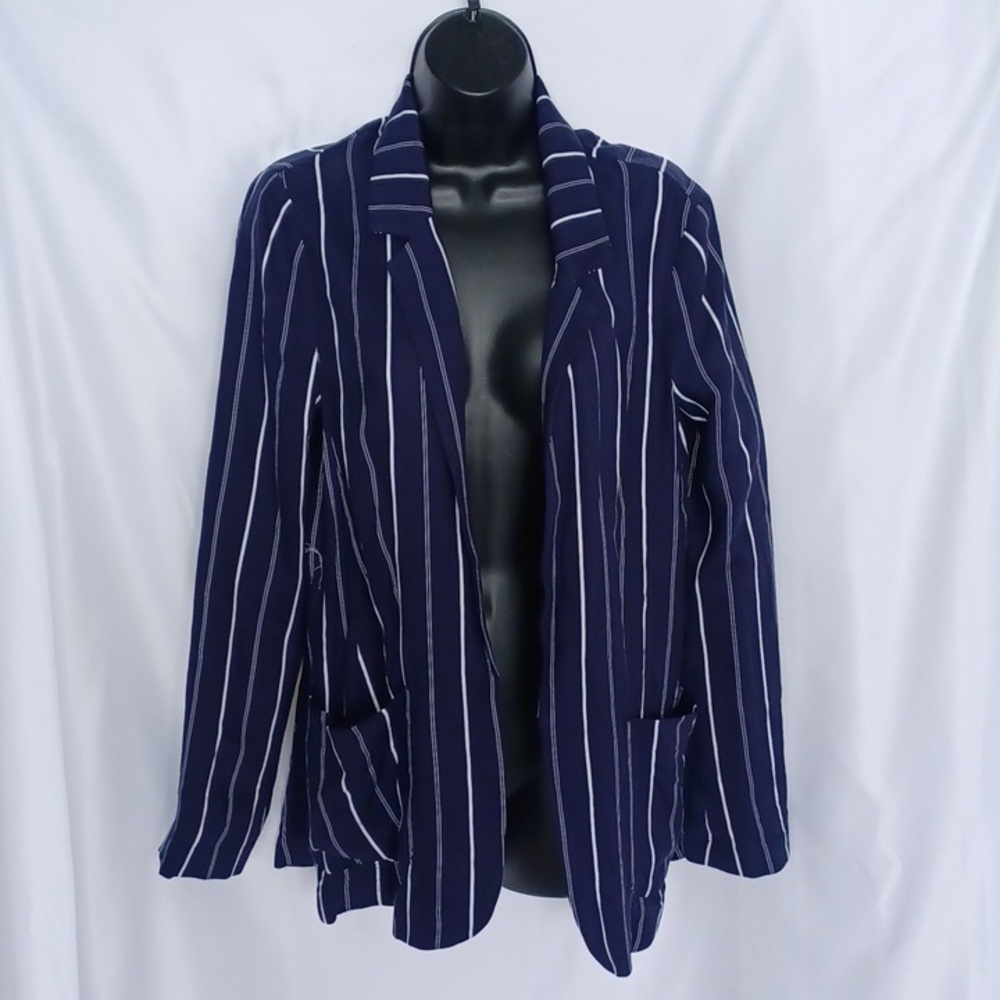 NWT Express Navy Striped Blazer, sz M